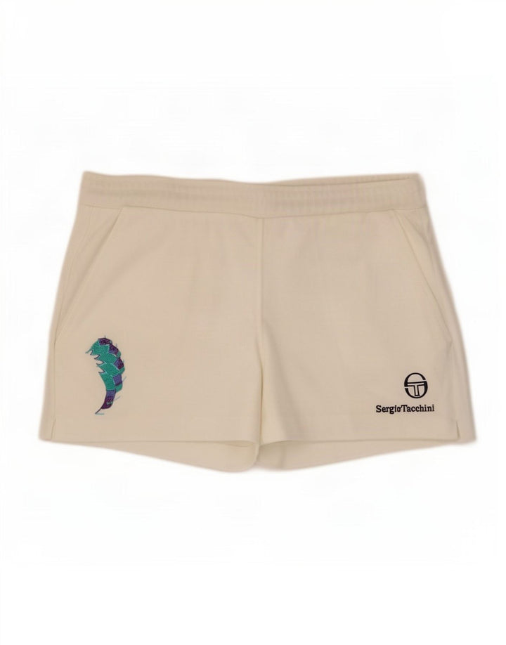 Pantaloncini sportivi da uomo Sergio Tacchini IT 50 Large Poliestere bianco