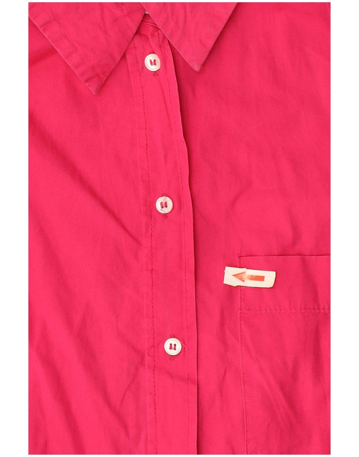Camicia oversize da donna Zara UK 10 piccola in cotone rosa