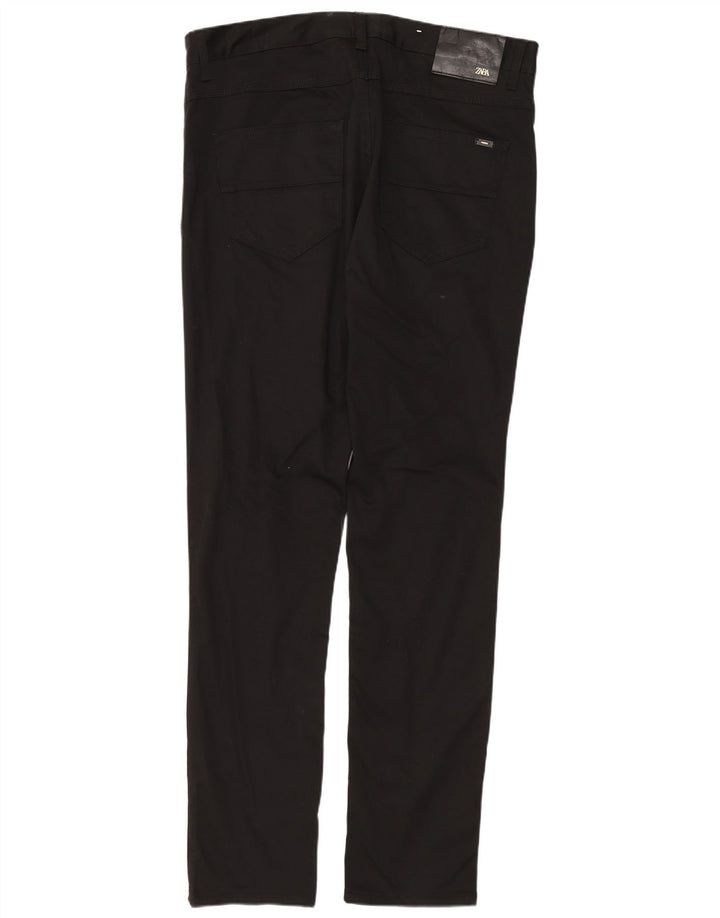 Pantaloni skinny casual da uomo ZARA EU 42 Large W32 L31 cotone nero