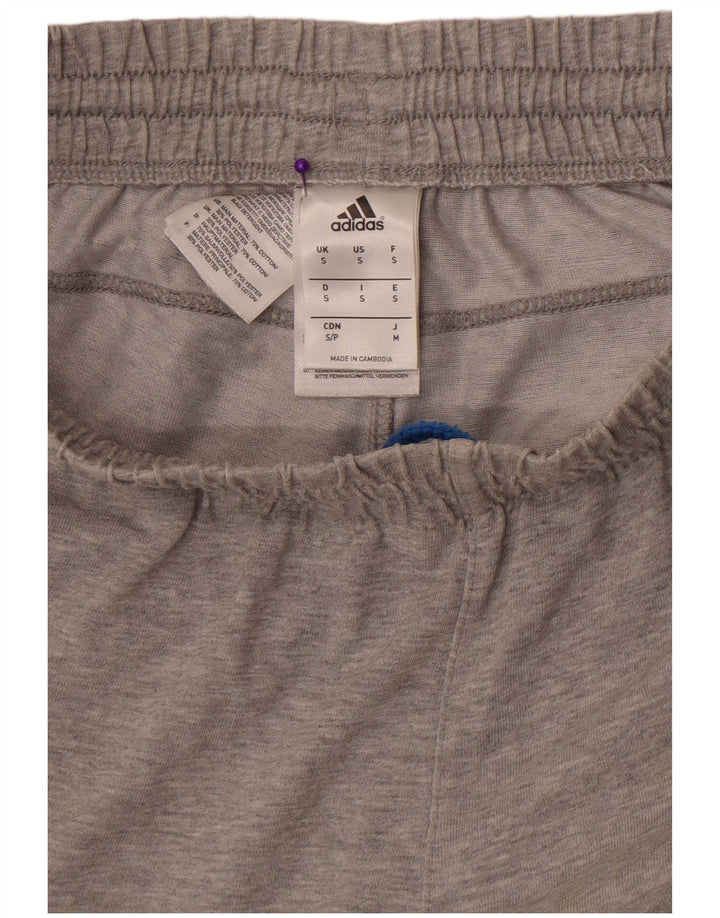 Pantaloncini sportivi grafici da uomo Adidas piccoli in cotone chiazzato grigio