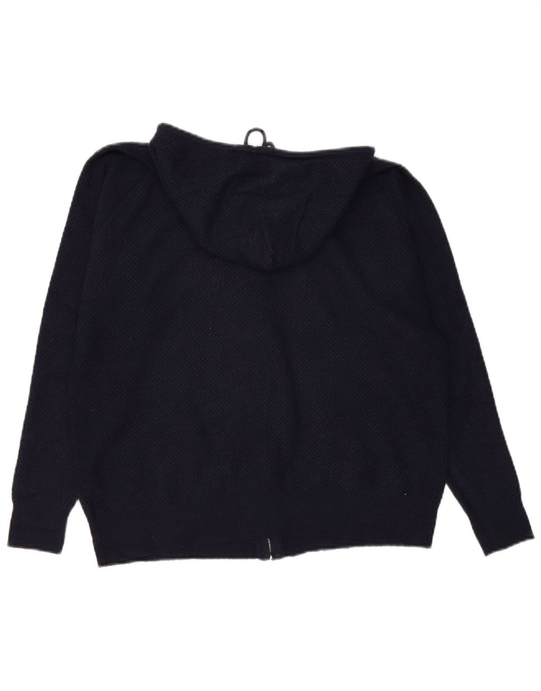Maglione con cappuccio e zip da donna Marks & Spencer UK 14 Viscosa medio blu navy