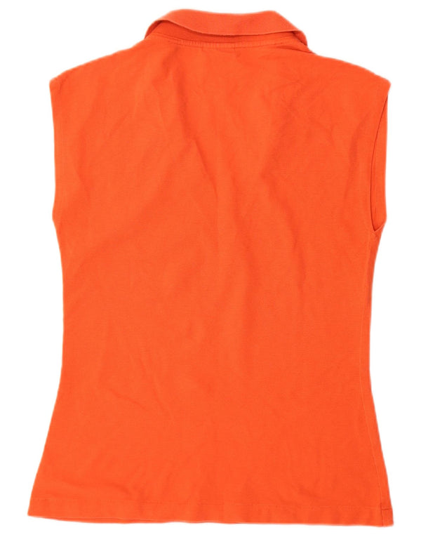 Polo senza maniche da donna Lacoste UK 12 arancione medio