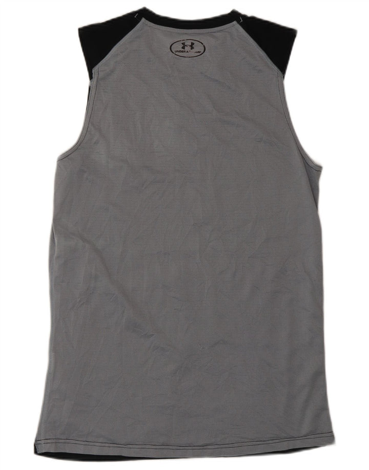 Canottiera Under Armour da uomo Heat Gear, piccola, in poliestere color block nero