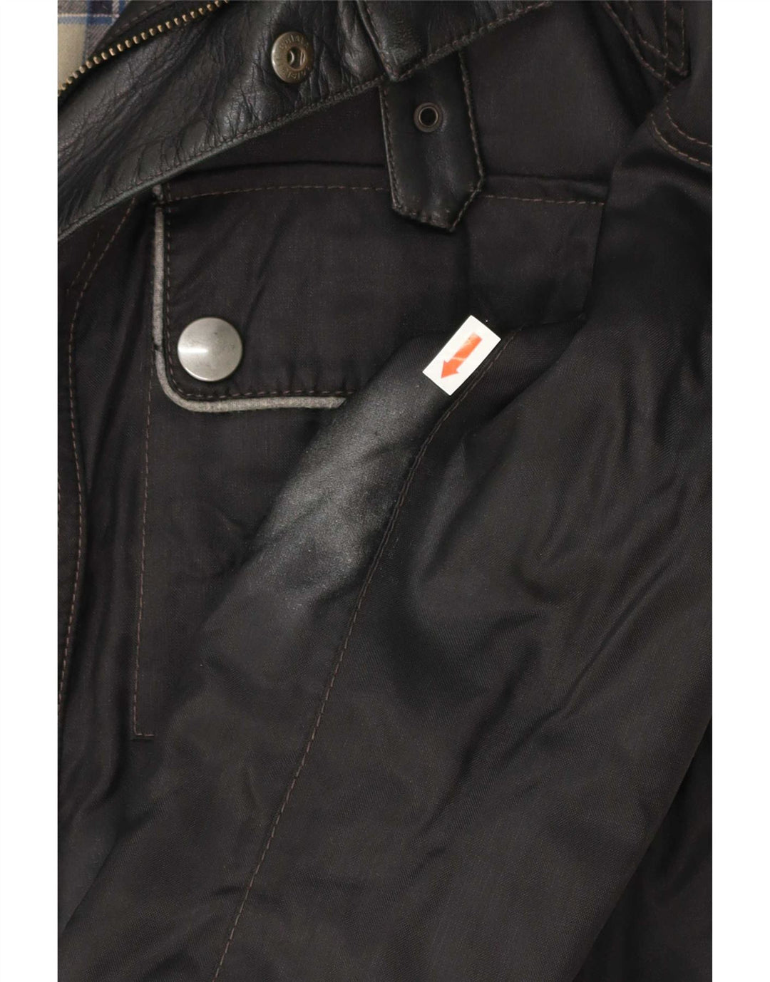 Giacca da corsa grafica da uomo Belstaff UK 38 nylon nero medio