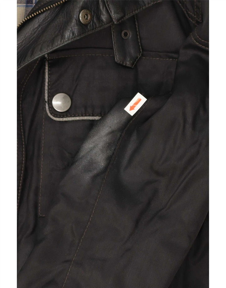 Giacca da corsa grafica da uomo Belstaff UK 38 nylon nero medio