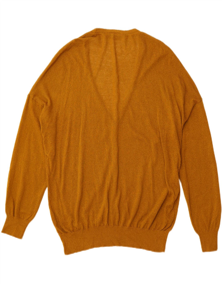 Maglione cardigan oversize da donna ZARA UK 10 piccolo marrone