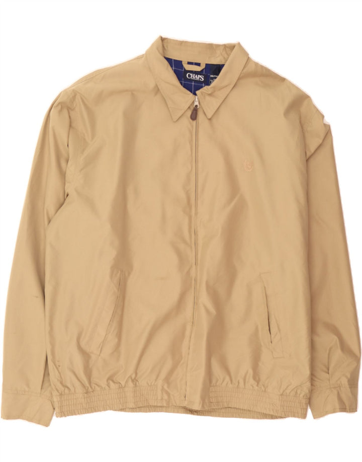 CHAPS Mens Bomber Jacket UK 44 2XL Beige Polyester Classic Vintage Chaps and Second-Hand Chaps from Messina Hembry 