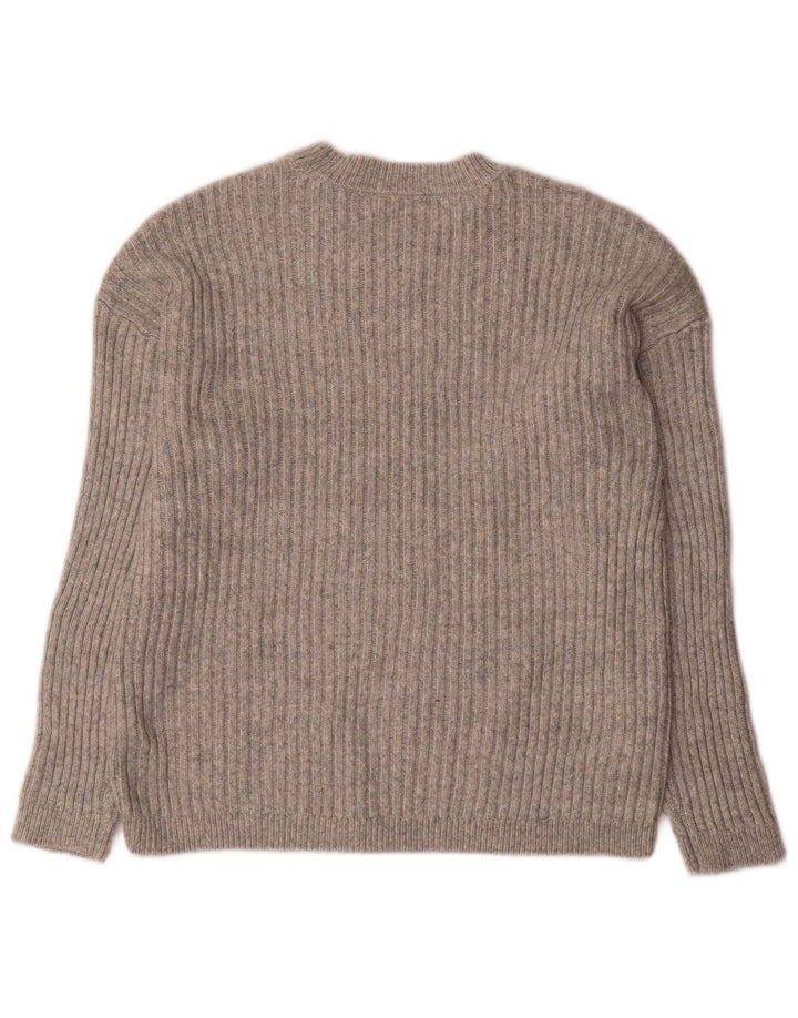 Maglione maglione girocollo da donna Marks & Spencer UK 12 Poliestere grigio medio