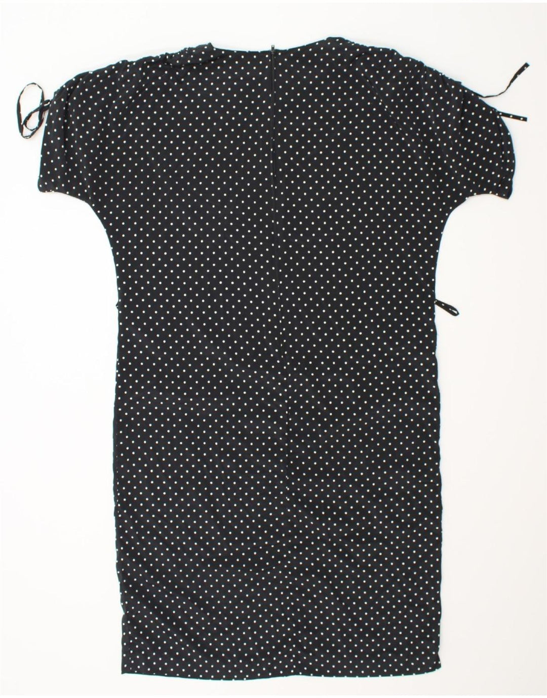 VINTAGE Womens Shift Dress UK 18 XL Black Floral Polyester Vintage Vintage and Second-Hand Vintage from Messina Hembry 
