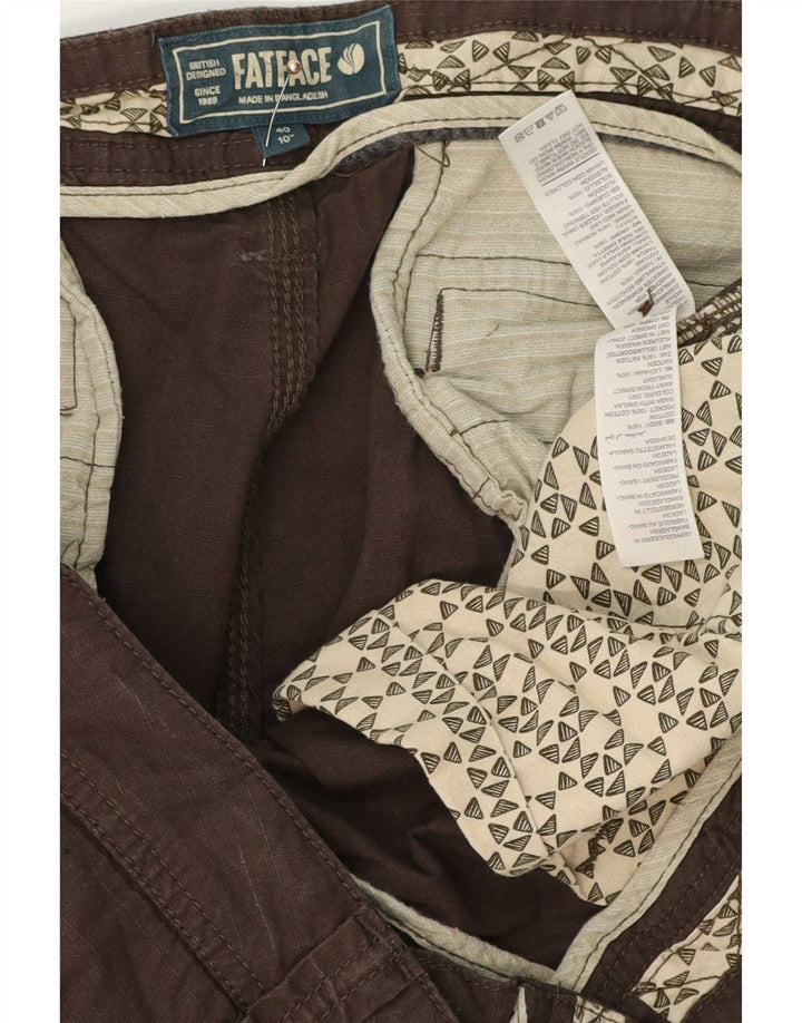 Pantaloncini cargo da uomo Fat Face XL W40 in cotone marrone
