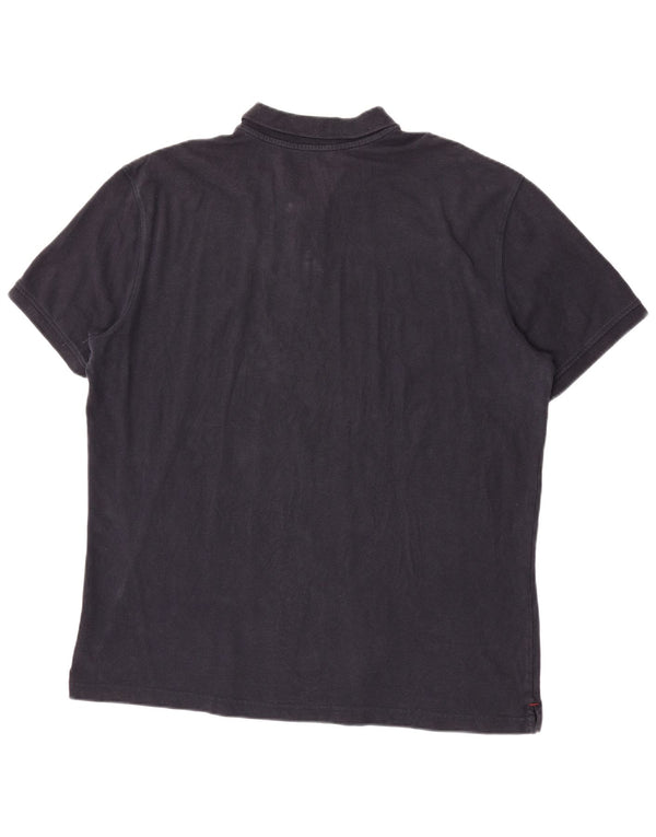 Polo da uomo Napapijri 3XL in cotone blu navy