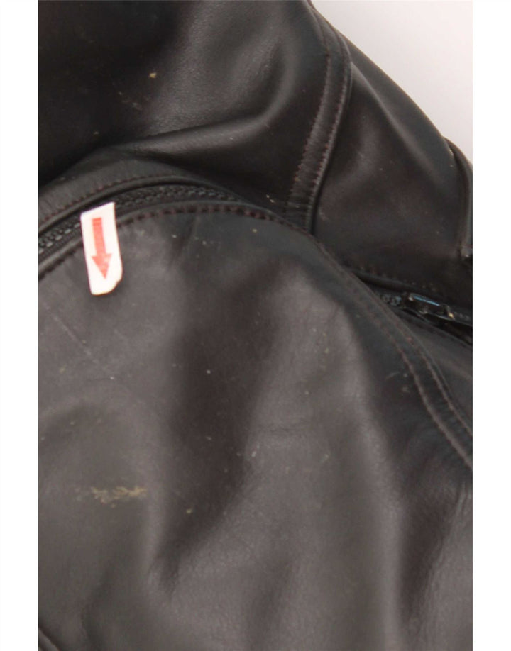 Giacca da pilota in pelle da uomo Hein Gericke IT 50 Large in pelle nera