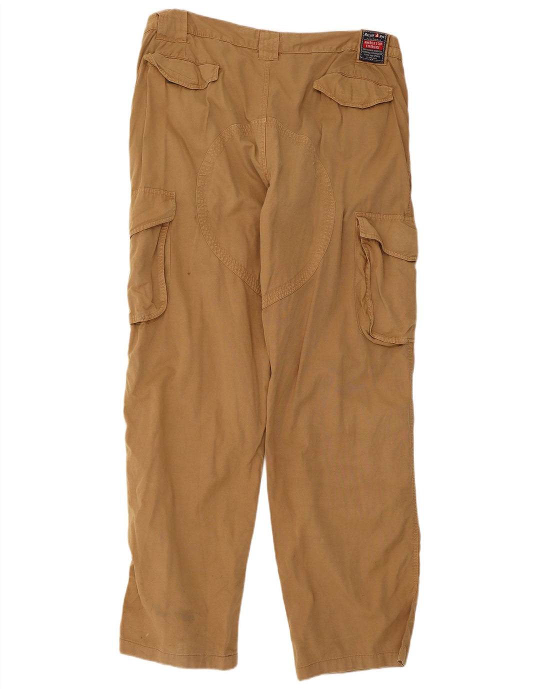 Pantaloni cargo dritti da uomo Murphy & Nye W38 L33 in cotone beige