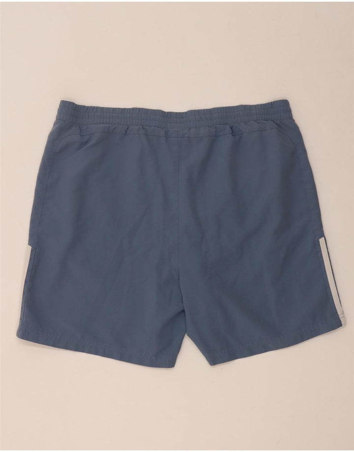 Pantaloncini sportivi Adidas da uomo grandi in poliestere blu