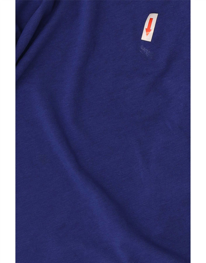 Polo Adidas da uomo piccola in poliestere blu
