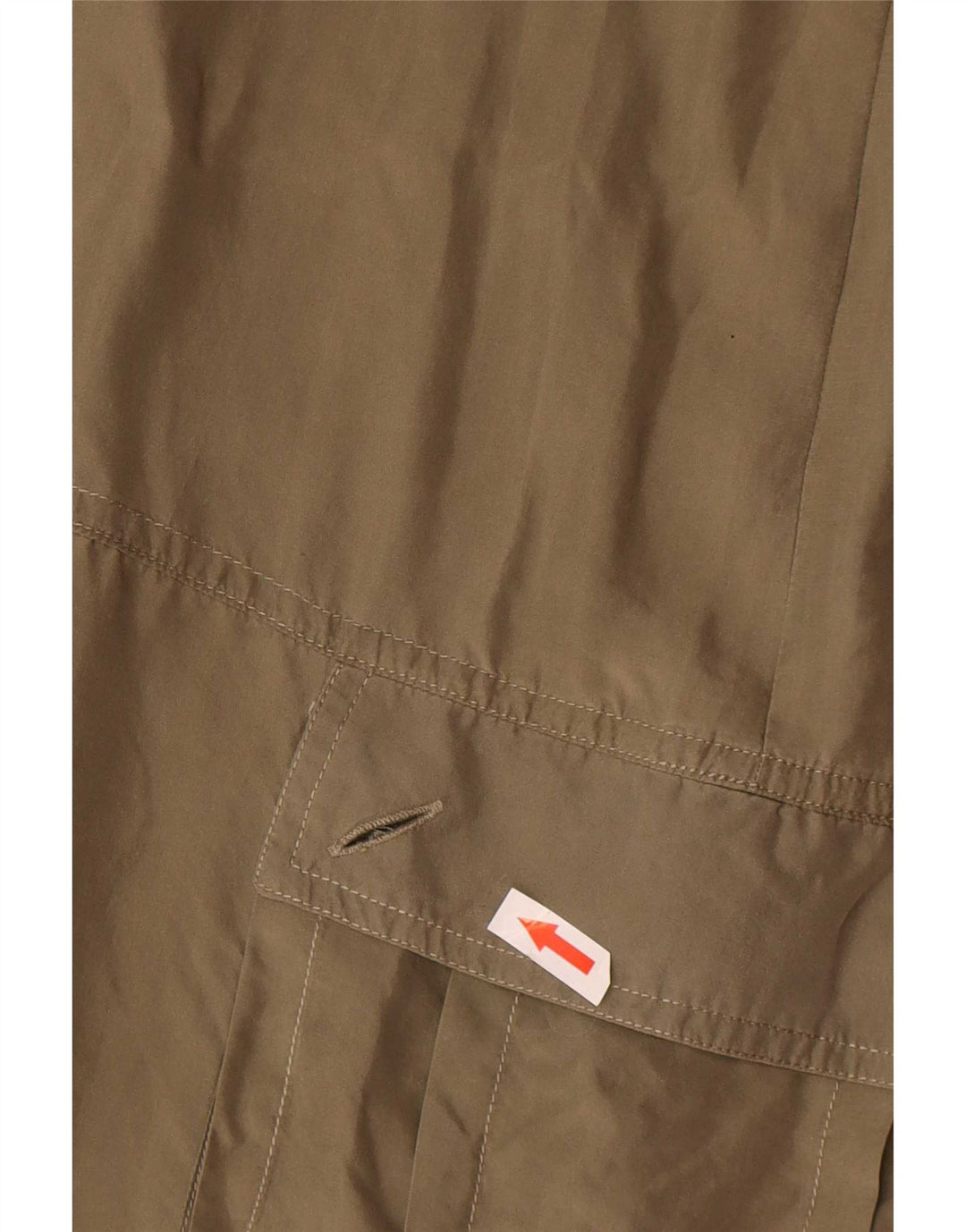 Gonna longuette da donna vintage W34 grande color kaki