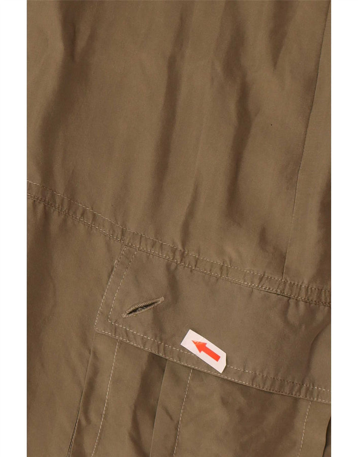 Gonna longuette da donna vintage W34 grande color kaki