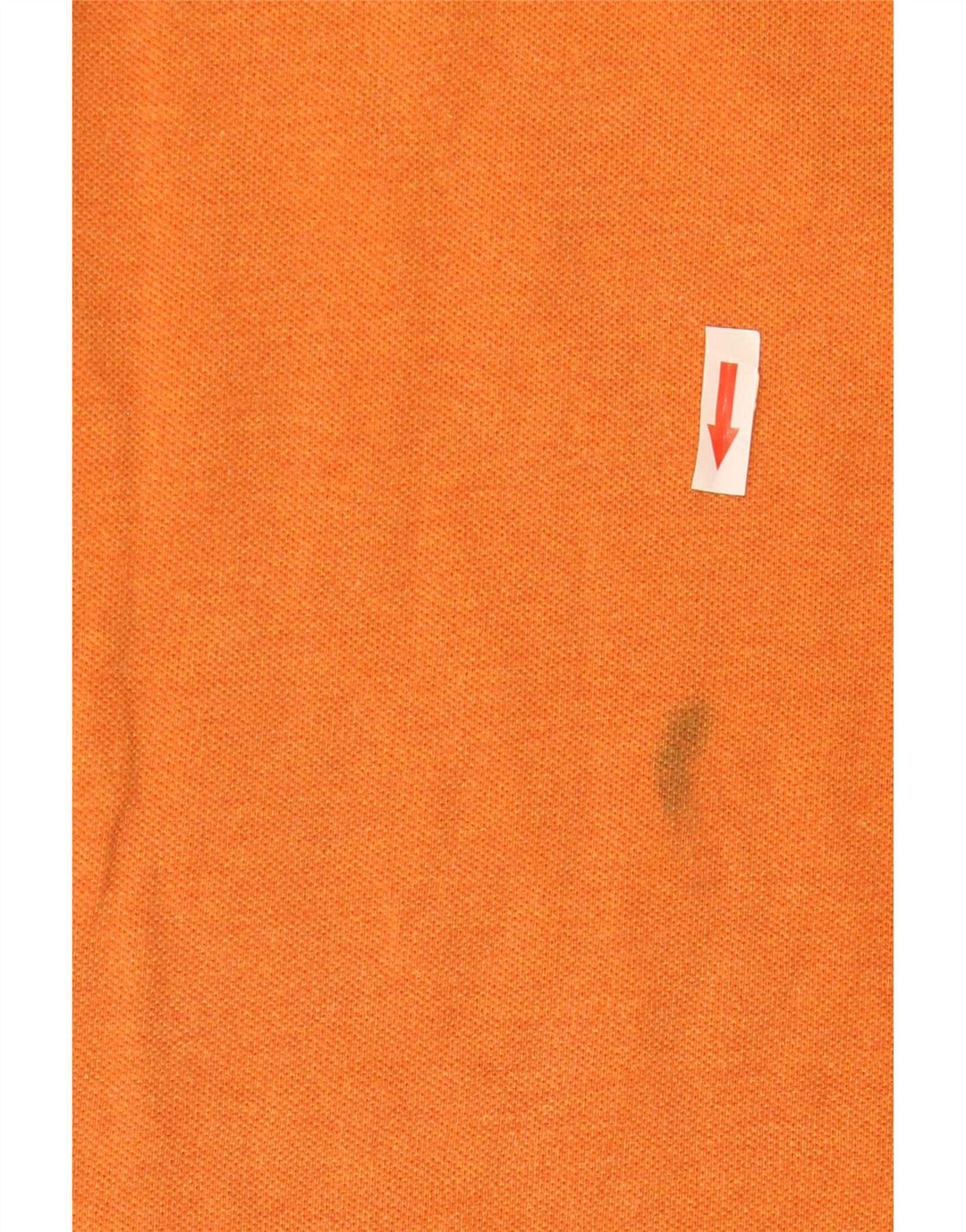 Polo da uomo a maniche lunghe Lacoste taglia 4 in cotone arancione medio