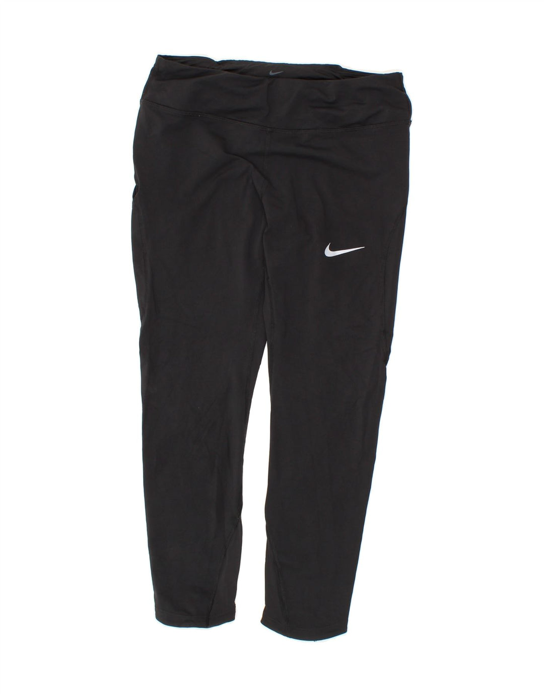 NIKE Womens Dri Fit Capri Leggings UK 12 Medium  Black Nylon Vintage Nike and Second-Hand Nike from Messina Hembry 