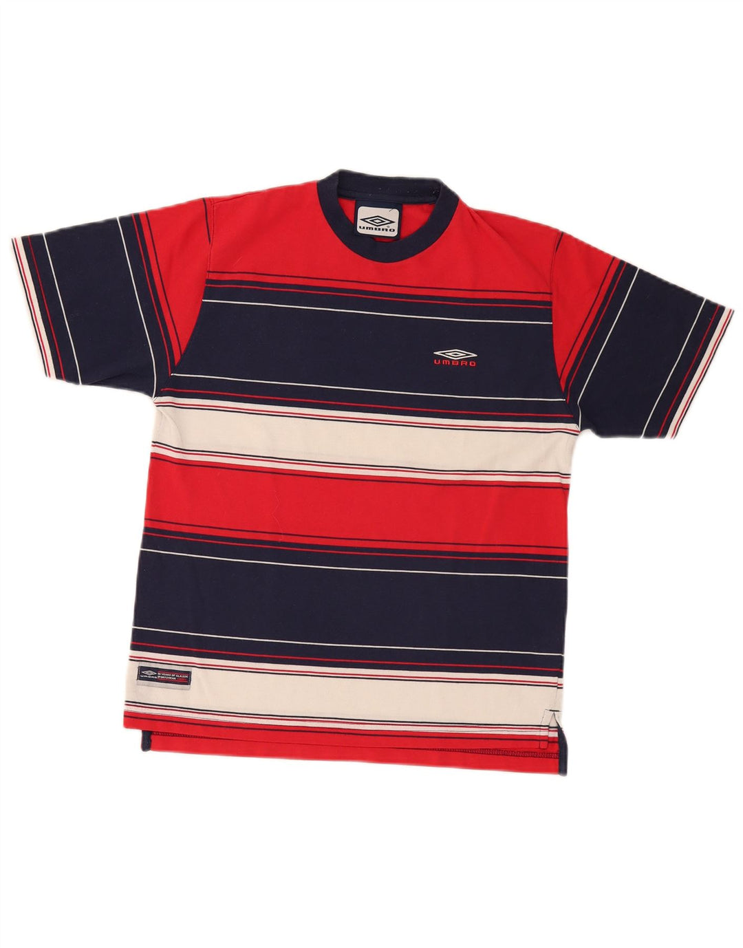T-shirt da uomo Umbro Top Small a righe multicolore
