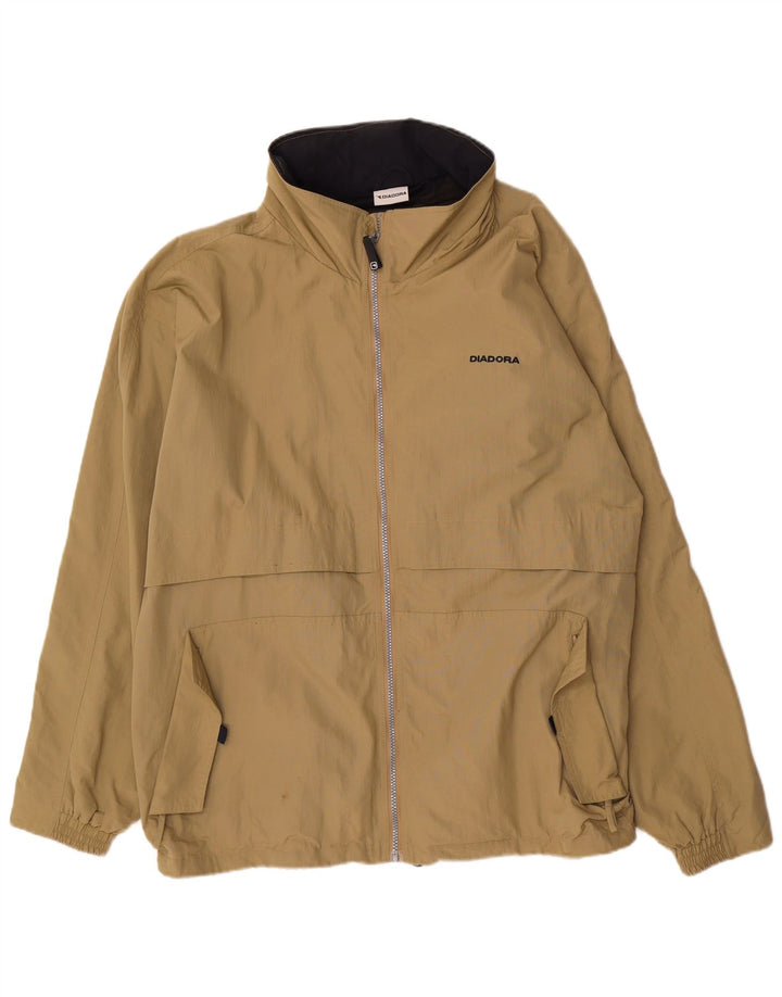 Giacca antipioggia da uomo Diadora UK 42 XL Poliestere beige