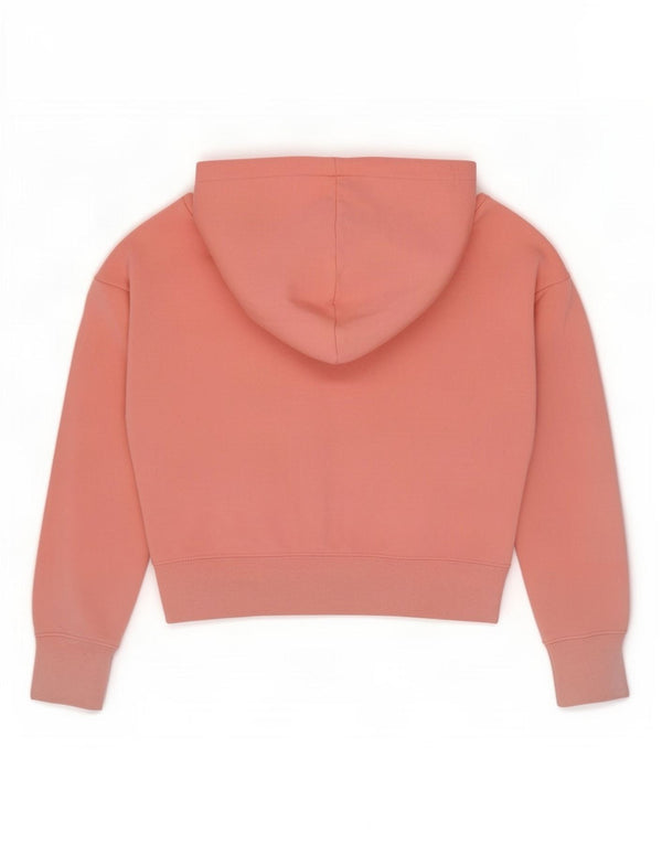 Felpa con cappuccio grafica Nike per ragazze, 10-11 anni, cotone rosa medio