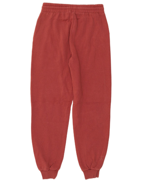 CALVIN KLEIN Pantaloni da tuta con grafica da uomo Joggers Small Maroon Cotton