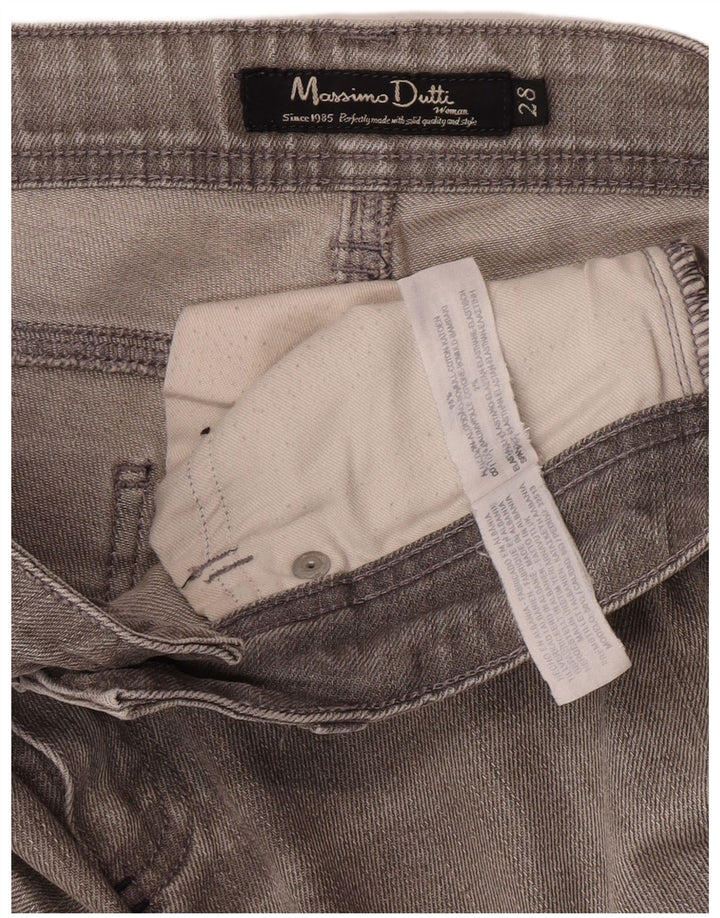 Jeans skinny da donna Massimo Dutti W28 L33 cotone grigio