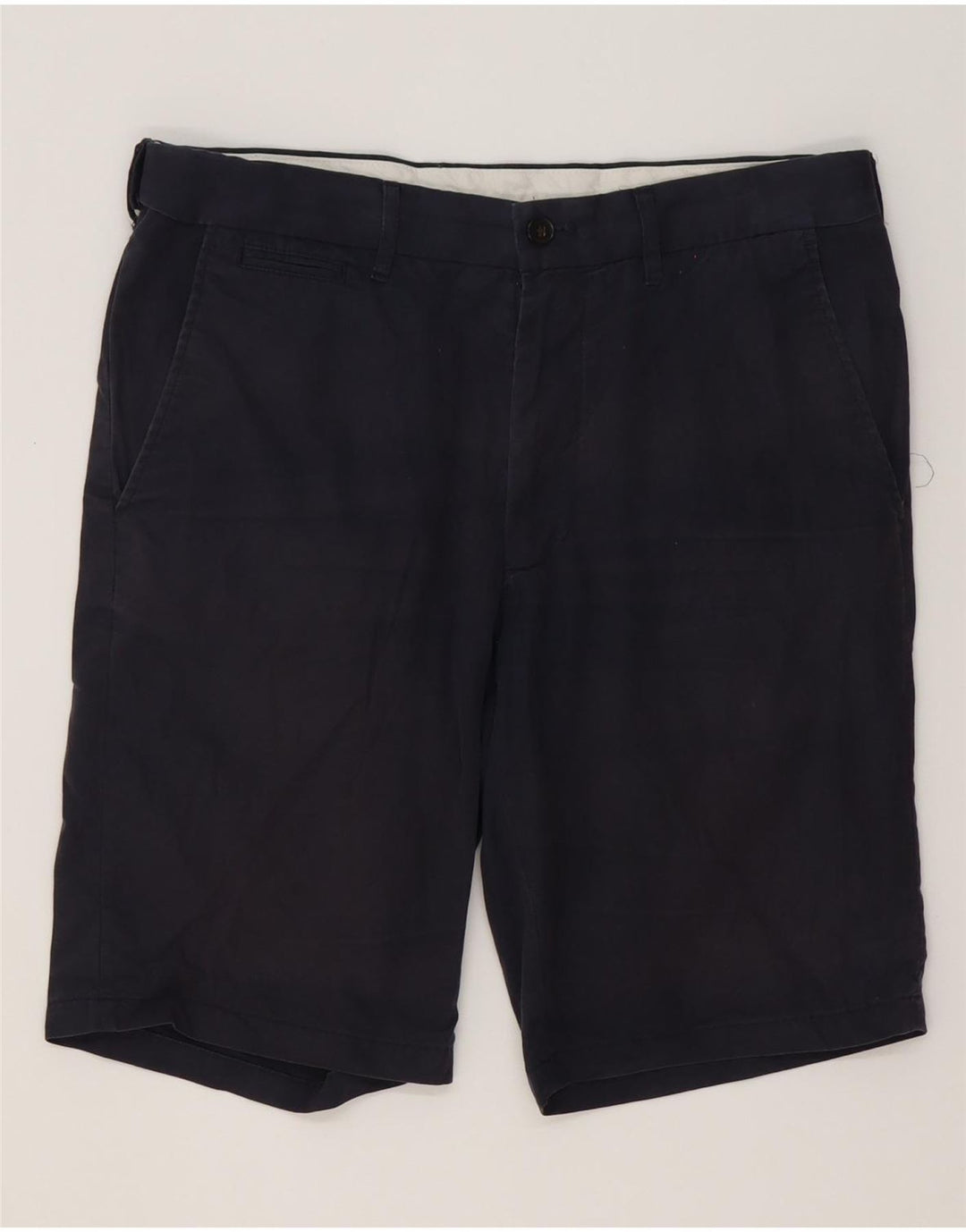 Pantaloncini chino da uomo Marks & Spencer W32 cotone blu navy medio