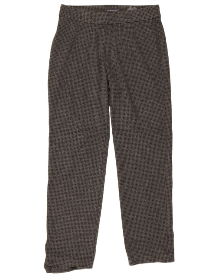 Pantaloni casual da donna Marks & Spencer UK 12 medi W30 L28 Grigio