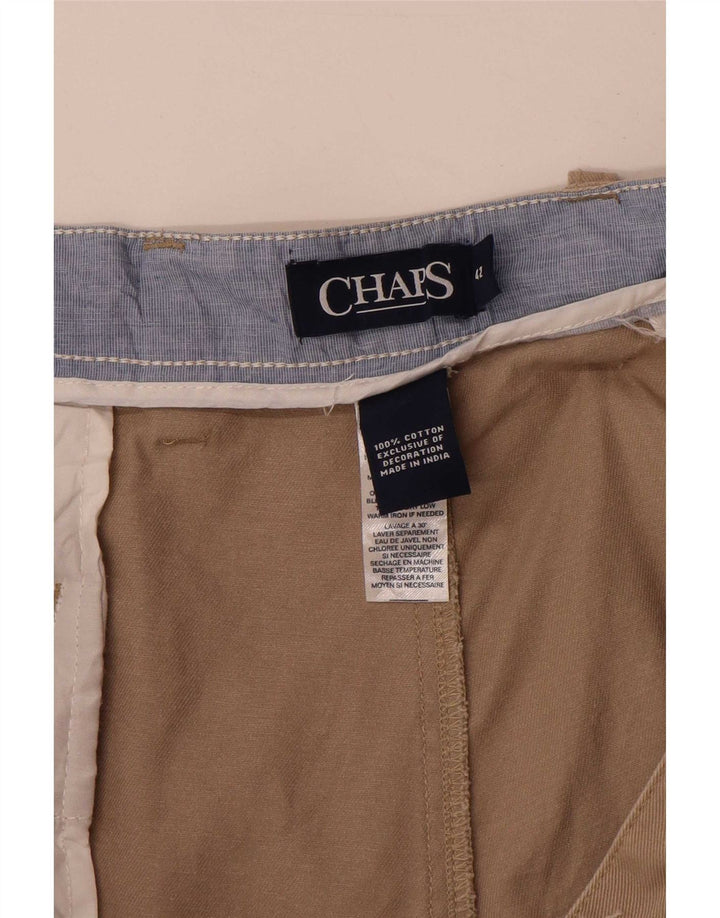 Pantaloncini chino da uomo Chaps W42 2XL cotone beige