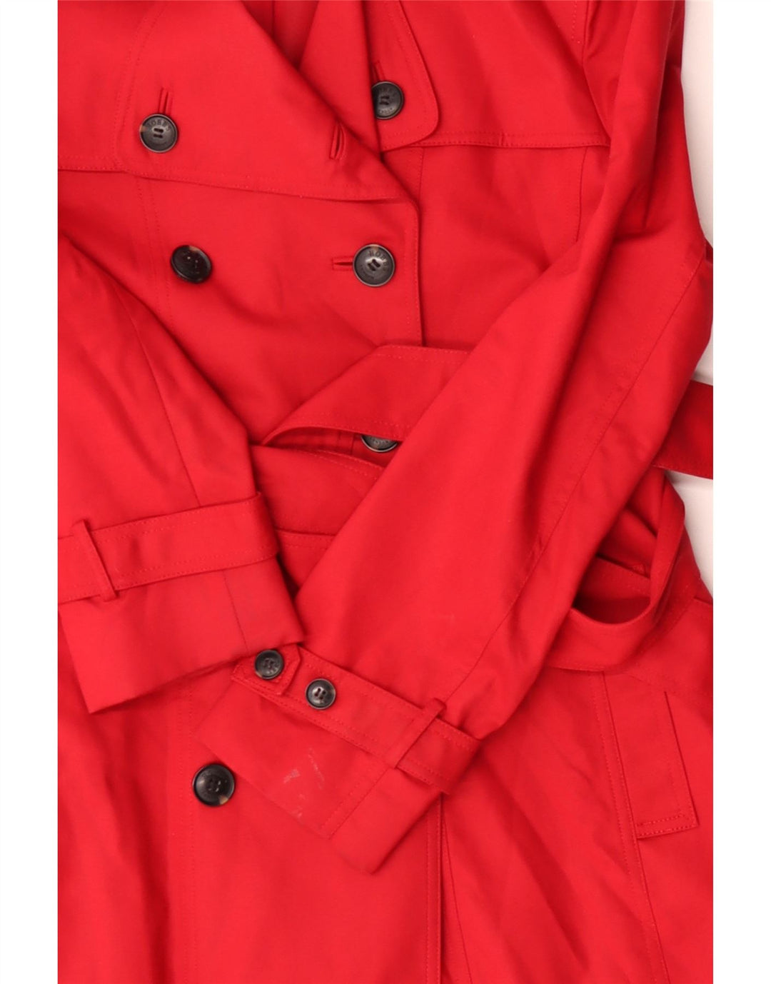 Trench da donna Hobbs UK 14 cotone rosso medio