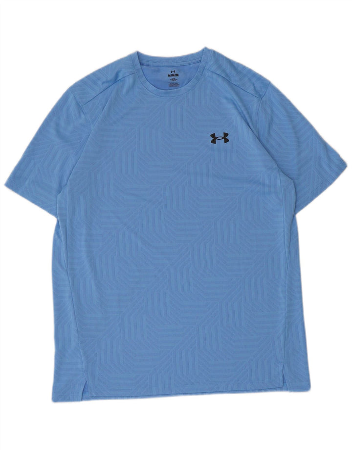 T-shirt da uomo Under Armour Top blu medio geometrico