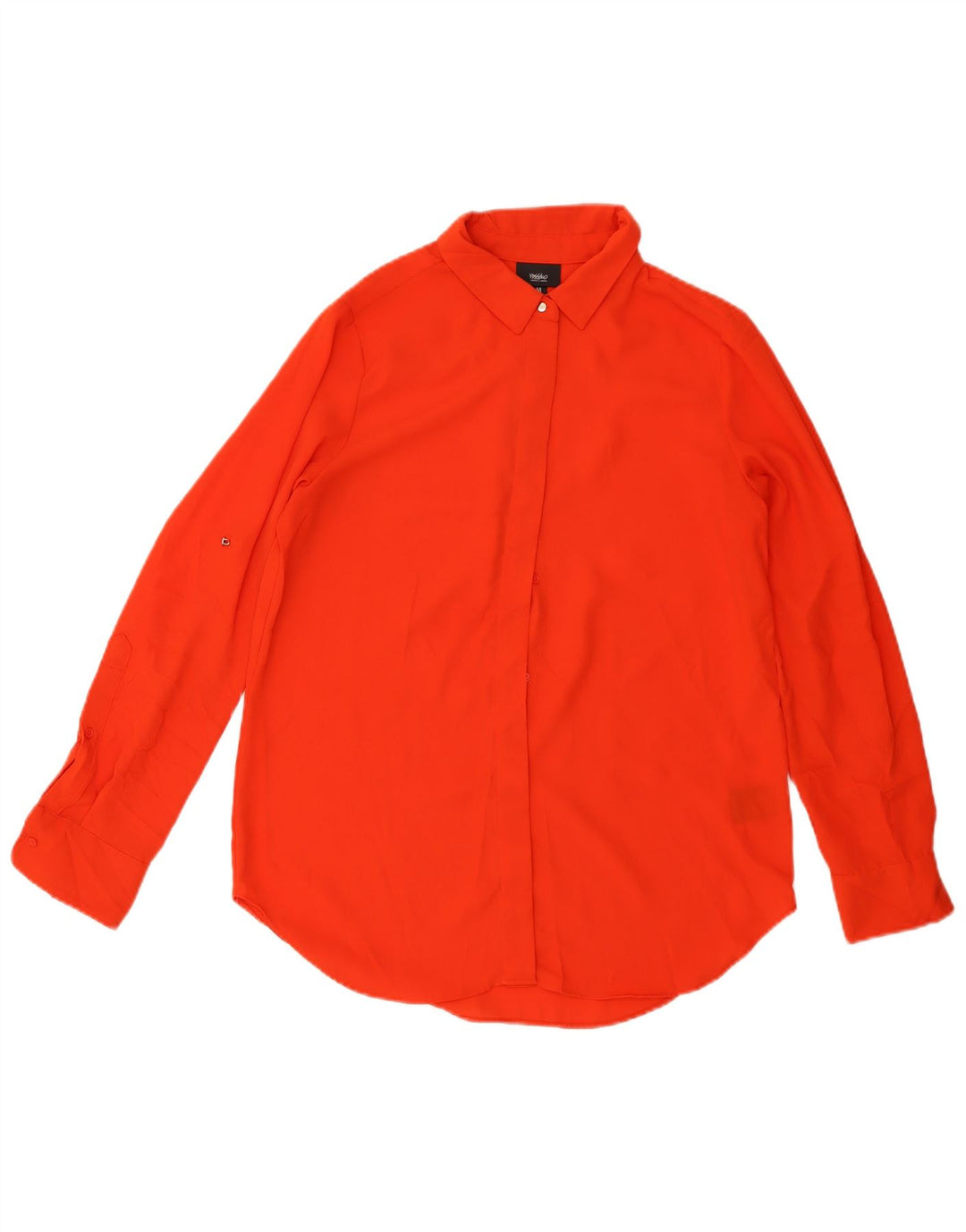 Mossimo Camicia da donna Camicetta UK 14 Poliestere rosso medio