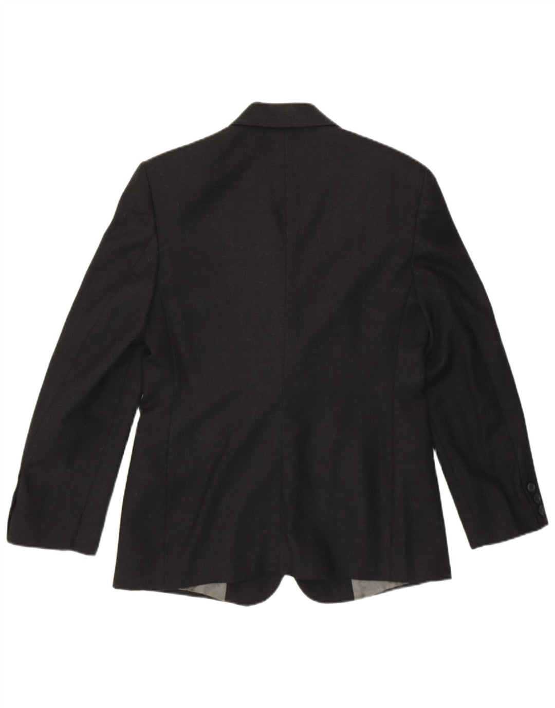 Giacca blazer a 2 bottoni da donna BENETTON IT 42 media nera in lana vergine