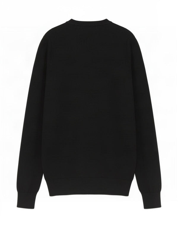 Maglione maglione con scollo a V da donna Massimo Dutti UK 10 piccolo nero
