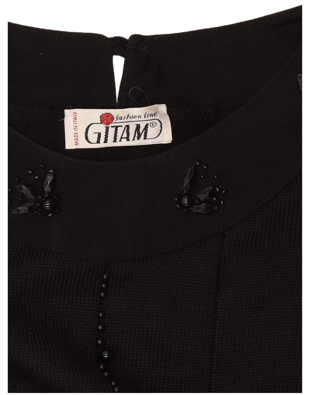 Gitam Womens Boat Neck Jumper Sweater UK 16 Large Black