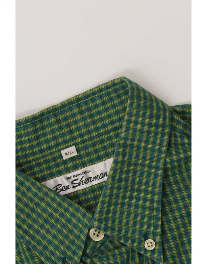 Camicia da uomo Ben Sherman 4XL verde a quadretti