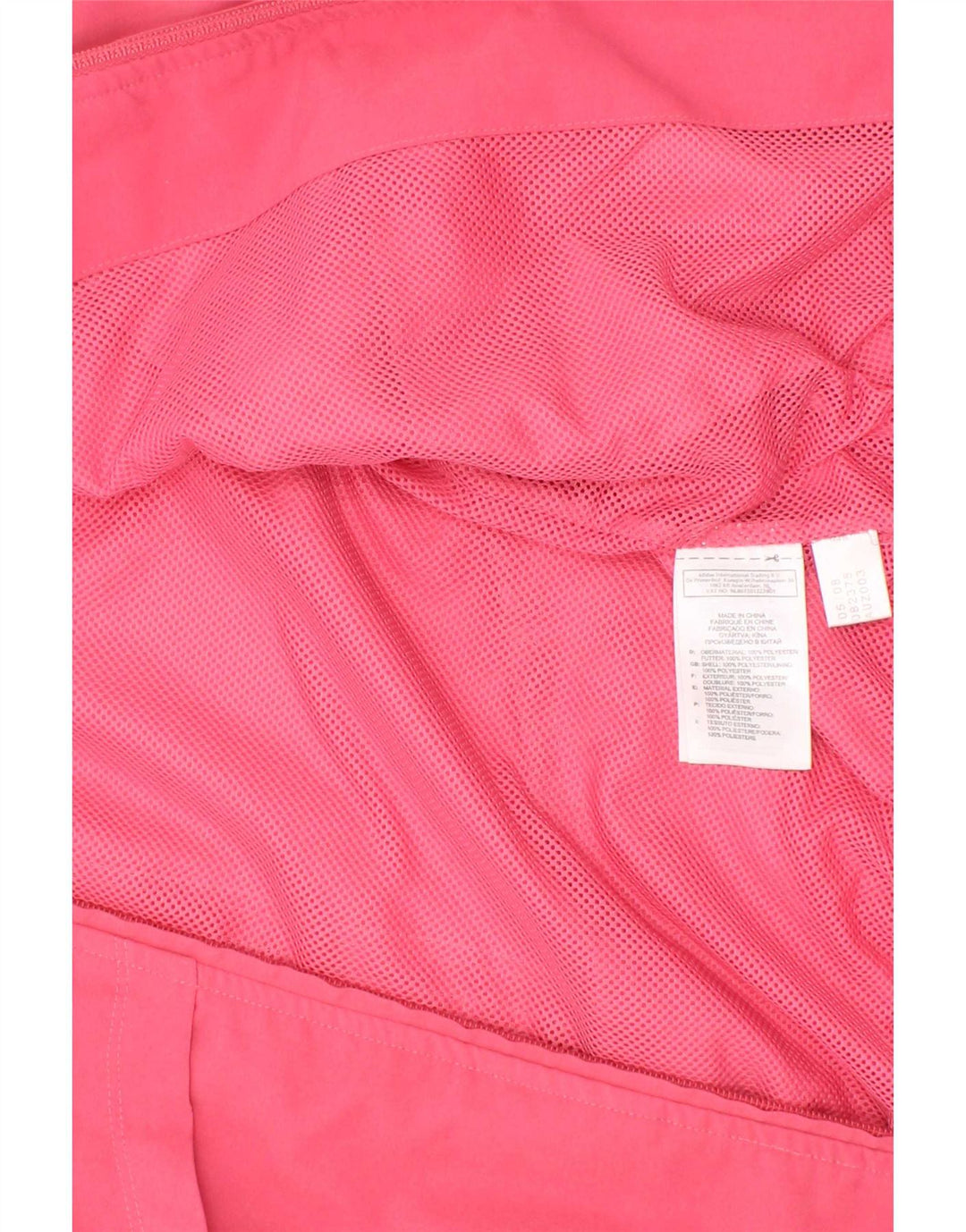 Giacca Top della tuta da ragazza Adidas 5-6 anni in poliestere rosa