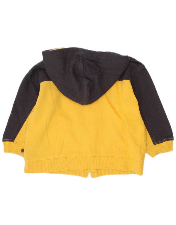 Maglione con cappuccio e zip grafica Adidas da bambino, 9-12 mesi, color block giallo