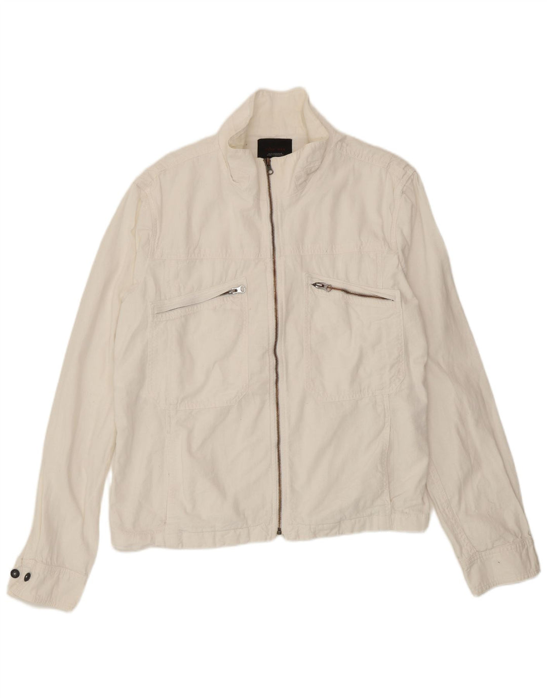 Giacca utility da uomo Zara UK 42 XL poliestere bianco