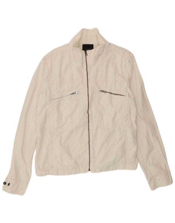 Giacca utility da uomo Zara UK 42 XL poliestere bianco