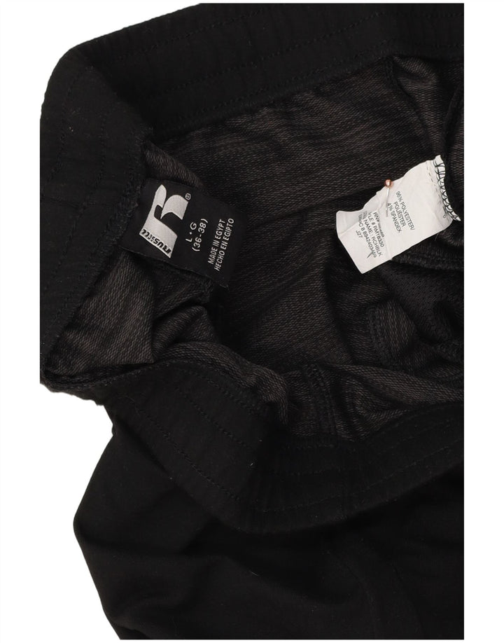 RUSSELL ATHLETIC Pantaloni da tuta da uomo Joggers Large Poliestere nero