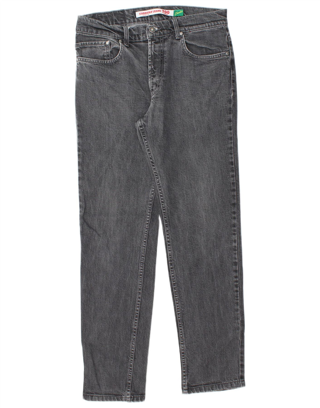 Carrera Uomo 700 Regular Slim Jeans IT 46 Piccolo W31 L30 Cotone Grigio