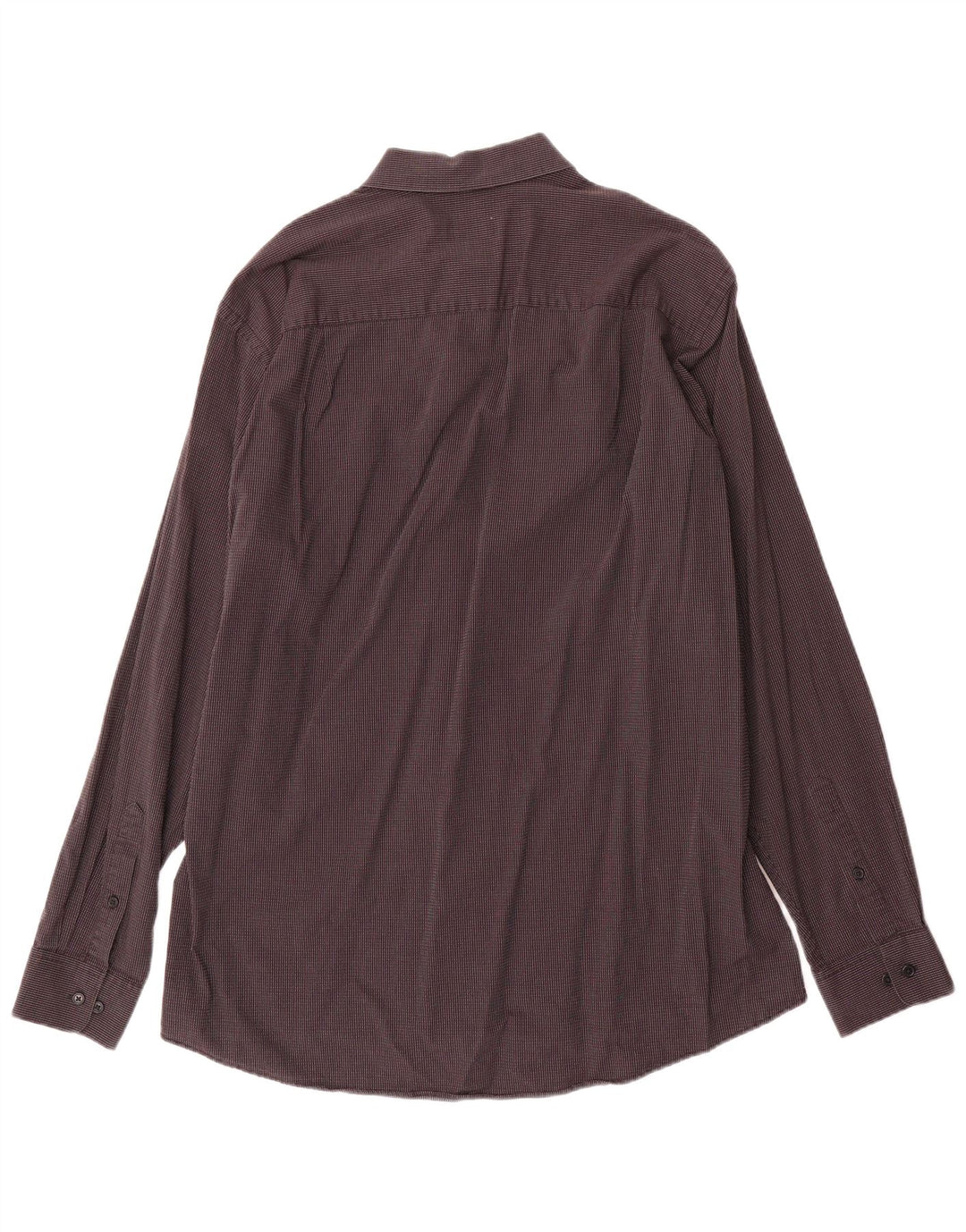 Camicia da uomo Calvin Klein taglia 17 XL cotone a righe grigie