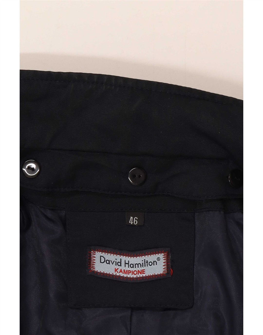 David Hamilton Cappotto Kampione da uomo IT 46 Small Poliestere blu navy