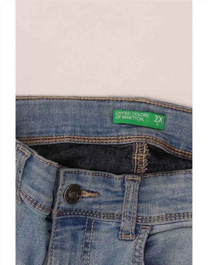 Jeans slim da bambino Benetton 11-12 anni W28 L27 Blu