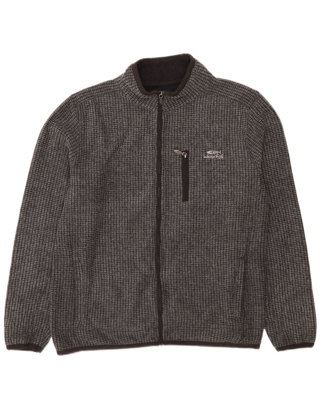 Giacca in pile da uomo Weird Fish UK 40 Large Poliestere grigio