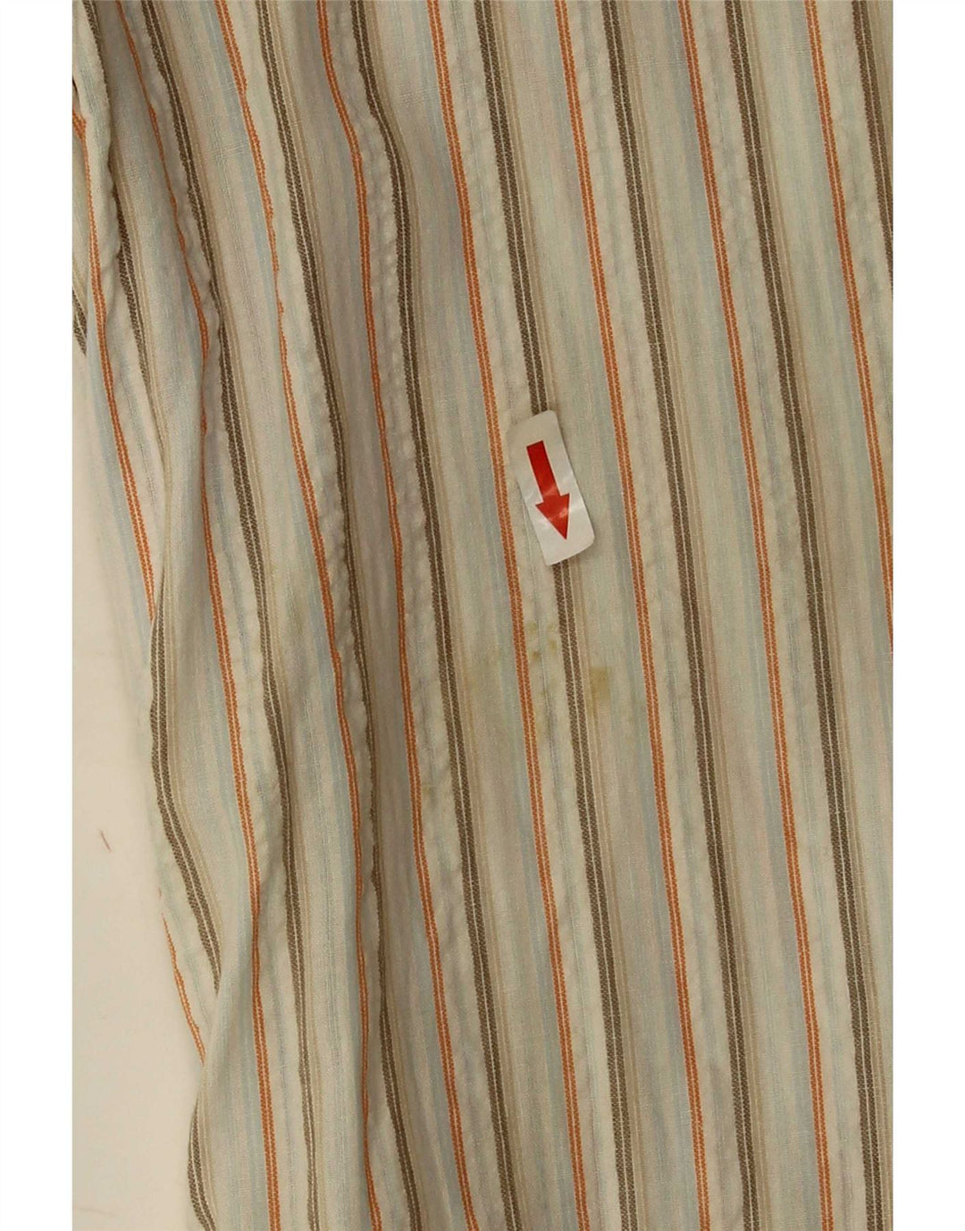Camicia Kappa da uomo a maniche corte XL in cotone a righe bianche