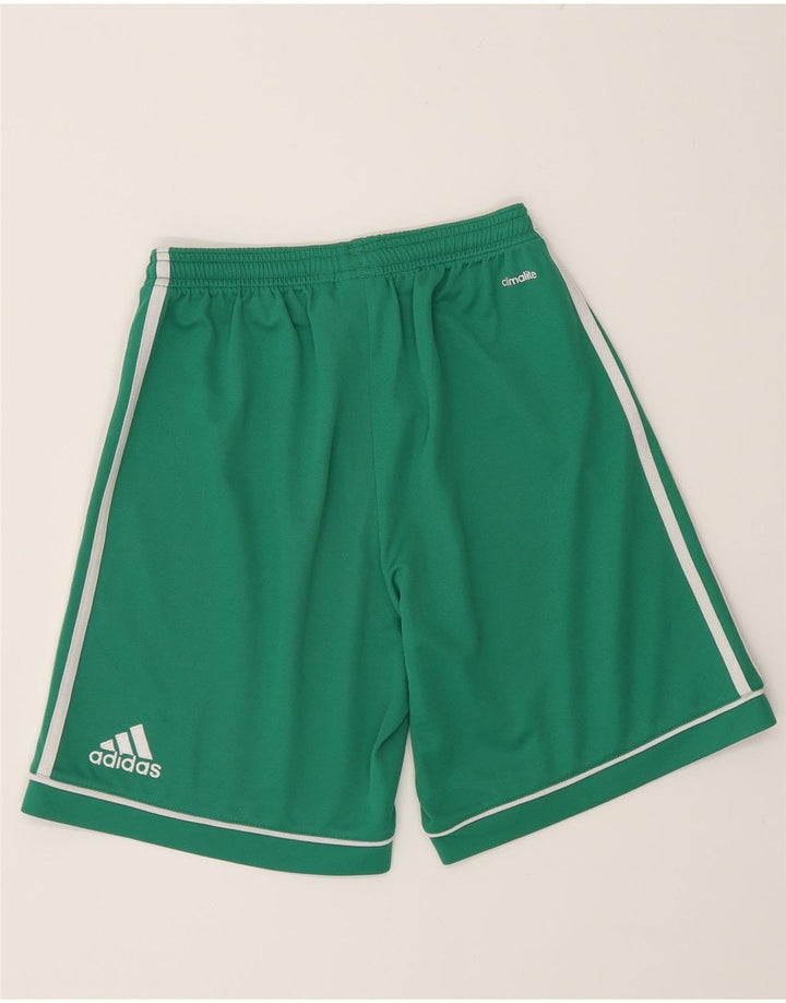 Pantaloncini sportivi Adidas Climalite da uomo piccoli in poliestere verde